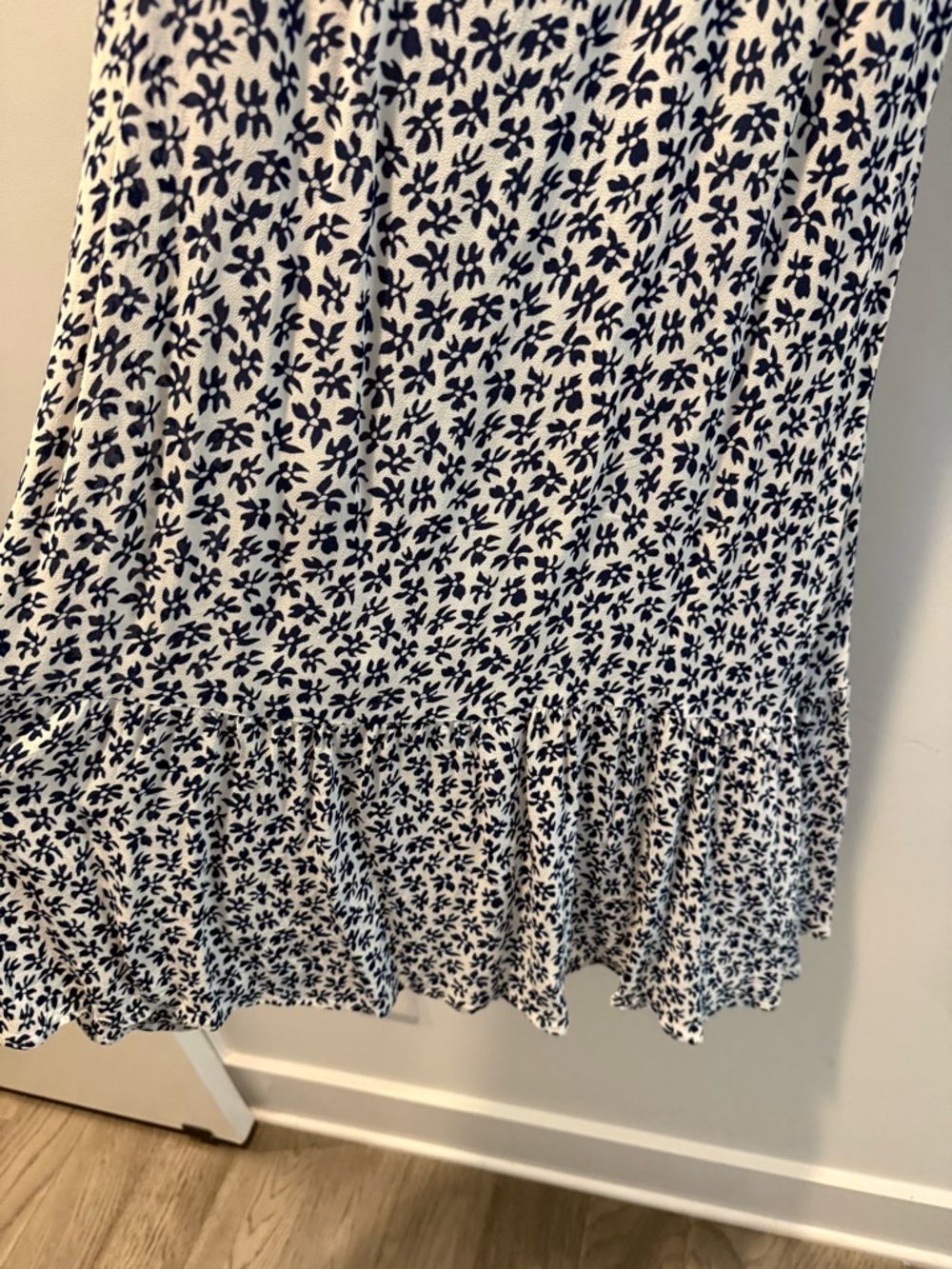 Reformation Nikita Blue Floral Tie Dress - Picture 3 of 5
